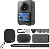 DJI Osmo 360 Adventure Combo - كاميرا 360 درجة مع مستشعر 1 بوصة، فيديو محلي بدقة 8K-360&deg;، صور بانورامية بدقة 120 ميجابكسل، 100 دقيقة