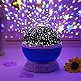 Dpiszone Night Light Lamp Projector,Star Light Rotating Projector,Star Projector Lamp With Colors & 360 ° Moon Star Projection With Usb Cable,Lamp For Kids Room (Random Colour)-Plastic,Led,Multicolor