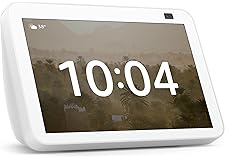 Echo Show 8 (2nd generation) | HD smart display with Alexa (Arabic or English) and 13 MP camera | White