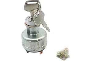 KHR3077 Ignition Switch 6 Pins - SINOCMP Ignition Switch with 2 Keys for Sumitomo SH120 SH200-1-2-3/280,3 Month Warranty