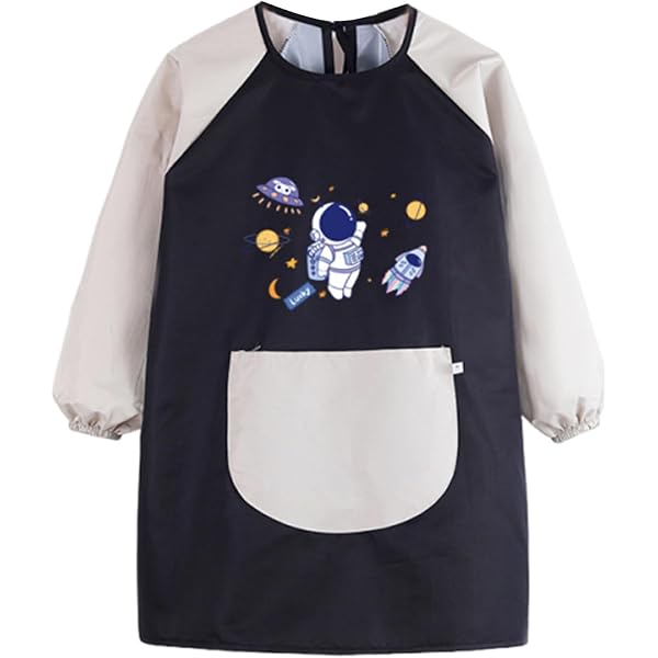 Tablier De Peinture Imperméable Enfant - Manches Longues, Avec Poche - Pour Activités Créatives, Cuisine, école - 5