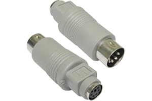 KENABLE 6 Broches Mini DIN Femelle Femelle vers 5 Broches Mâle Clavier Fiche Adaptateur