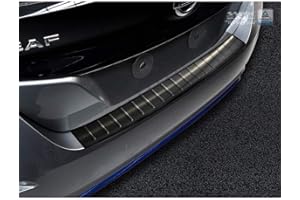 Avisa 2/45163 Black Stainless Steel Rear Bumper Protector Nissan Leaf II 2017-'Ribs