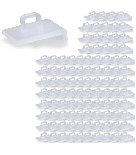 Lemax Clip Per Soffitto 19x30 Mm - Ganci A T In PVC Per Cartellonistica - Confezione 10 Pezzi - Made In Germany - 6