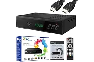 ANKUY 2024 Spanish Decoder TDT HD DTT Decoder TV DVB-T T2 H265 HEVC FTA Full HD PVR, USB, HDMI, SCART, Digital Terrestrial TV Tuner, Full HD 1080p High Definition Digital Receiver