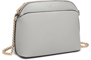 Miss Lulu Borsa a tracolla da donna, alla moda, stile bombetta, con manico superiore, 2-2 Grigio