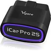 Vgate iCar Pro 2S Bluetooth 5.2 OBD2 Ara&ccedil; Tarama Aracı, iPhone, Android ve Windows i&ccedil;in