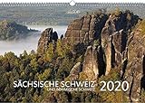 Sächsische Schweiz Kalender 2020 - Wandkalender Quer (50 x 34 CM, Größer Als A3) - Kalender Sächsische Schweiz 2020 - Kalender Landschaft by