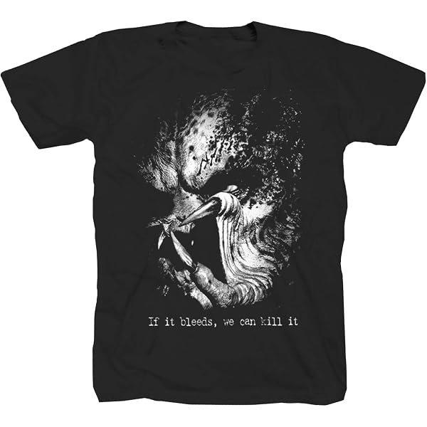 Camiseta Hombre Predator Alien Schwarzenegger: 100% Algodón, Estampado De Películas De Los 90, Corte Recto