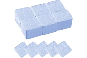 Yoezuo 300 Piezas Sin Pelusas Toallitas para Uñas, Almohadillas para Limpiar Uñas, Almohadillas se Algodón para Limpiar el Pegamento Esmalte de Uñas(Azul)