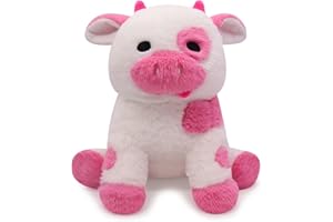 Desdfcer Cow Stuffed Animal, Kawaii Cow Plush, Cute Plushies Super Soft Plush Toys, Cuddly Cow Pillow, Hugging Pillow Dolls Gift for Adult Kids
