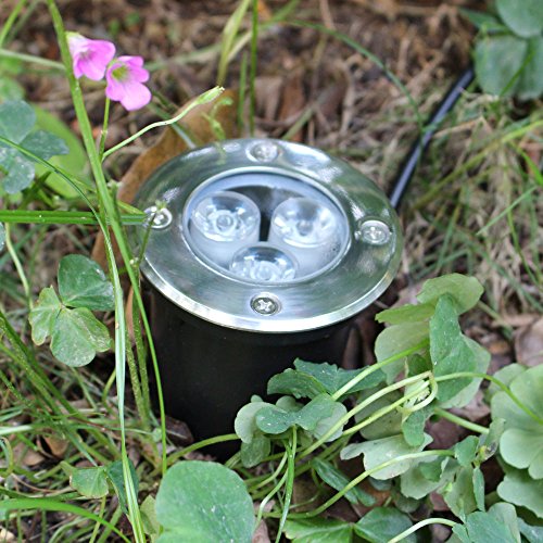 Lixada 3W LED Boden lampe Burie Light Garten licht Hof Lampe Spot Landschaft Licht IP67 wasserdicht AC 85-265V - 4