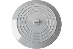 tifanso Silicone Tub Stopper Recyclable Bathtub Drain Stopper Upgraded Drain Plug Cover for Bathrooms and Laundries Kitchen Universal Use 6 inches (1*Grey)