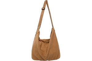 X SIM FITNESSX Sac Fourre-Tout Unisexe Décontracté Grand Sac à Main en Tissu Tendance pour Tous les Jours, Bureau/École/Voyage (Marron)