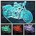 Produktbild Jinson well 3D motorrad Lampe optische Illusion Nachtlicht, 7 Farbwechsel Touch Switch Tisch Schreibtisch Dekoration Lampen perfekte Weihnachtsgeschenk mit Acryl Flat ABS Base USB kreatives Spielzeug
