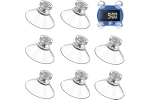 FANXAOLNES Set di 8 Ventose Trasparenti per Parabrezza, per Accessori Auto, Ventosa Adatta per Parabrezza di parcheggio Needit Park Lite, Resistente al Calore, Forte Adesione, Forte stabilità