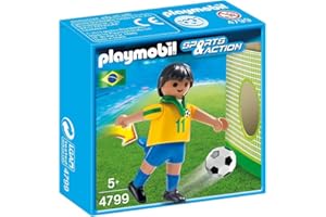 PLAYMOBIL Fútbol - Sports & Action Jugador Brasil Juguetes y Juegos 4799