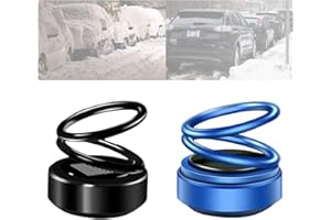 FLEDIMO AEXZR Portable Kinetic Mini Aromatherapy diffuser,AEXZR Mini Kinetic Aromatherapy diffuser,Aexzr Mini Aromatherapy diffuser,Auto Rotating Solar Double Ring Aromatherapy diffuser for Car…(C)