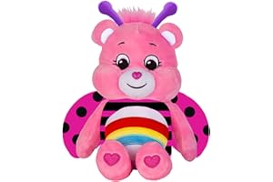 Care Bears Lady Bug Bear 22 cm Bean Plush | Kolekcjonerska urocza pluszowa zabawka, przytulanki dla dzieci, miękkie zabawki dla dziewcząt i chłopców, urocze pluszaki odpowiednie dla dziewcząt i