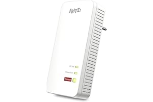 ‎AVM FRITZ!Powerline 1240 AX Single Adapter (Gigabit Powerline with Wi-Fi 6, WLAN Access Point, Ideal for Media Streaming, HD Videos, Internet TV, 1,200 Mbps, German Version)