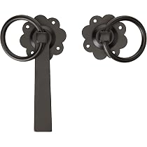 Merriway Heavy Duty Gate Hinges - 2 Pack 16 Inch Black Hook & Band Hinges For Barns & Gates