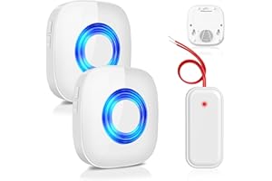 Reenvío de señal inalámbrica, timbre de puerta PHYSEN y reenvío de gong, convertidor de radio para sistemas de timbre existentes, juego de ampliación de timbre inalámbrico (1 WET02 – convertidor