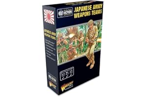 Warlord Games Équipes d'armes de l'armée japonaise – Figurines en résine Warlord de 28 mm pour action Bolt Action Figurines très détaillées de la Seconde Guerre mondiale pour jeux de guerre sur table