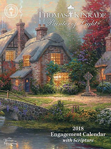 Official Thomas Kinkade Painter of Light with Scripture 2018 Diary