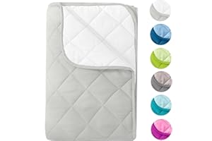 ‎WOMETO wometo Microfaser Sommer Steppbett Wende-Design 135x200 oekoTex – weiß Kochfest 95° Sommerbettdecke Leichtsteppbett für Camping und heiße Tage I ohne Bezug verwendbar I farbig & bunt