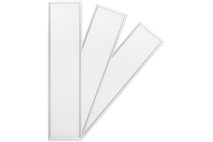‎OUBO OUBO [3er Pack zum Sparpreis LED Panel Deckenleuchte 120x30cm Warmweiß, 36W, 3600 lumen, 3000K, dünn Ultraslim, Weißer Rahmen, Wandleuchte für Wohnraum, Bad, Flur, Wand, Decke, Küchen