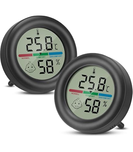 EEEKit Pack De 8 Thermomètres Hygromètres Numériques - Mini LCD Pour Maison, Bureau, Serre - Celsius