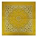 Produktbild Bandana / Bandanas mit exclusivem Paisley Muster in reiner Baumwolle, Gelb, 55x55cm