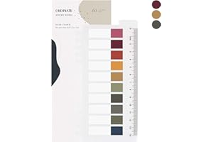 ‎ORDINATE Ordinate Transparente Haftnotizen, Haftstreifen Plastik, Haftmarker, Page Marker, Klebezettel, Klebemarkierungen set, planner, sticky notes, Book Tabs sticker, Lesezeichen(B-200 Stück Dusk Charm)