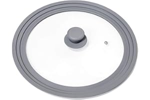 O-ishii Lidmaster uniwersalna szklana pokrywka jako pokrywka na patelnię lub pokrywkę garnka – pasuje do garnków o średnicy 28, 30 i 32 cm