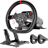 PXN V10 Ultra Direct Drive Racing Wheel &amp; Pedals, 3.2Nm Force Feedback | 10,6 '', 4 K&uuml;rek Değiştirici, Hall Etkisi 2 Pedallı 