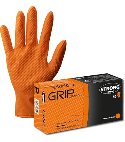Stronghand Grip Nitril Einweghandschuhe Puderfrei L Produktbild-Vorschau 9