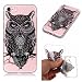 Produktbild iPhone 8 Hülle, iPhone 7 Hülle, Edaroo TPU Silikon Schutz Handy Hülle Handytasche HandyHülle Etui Schale Klar Clear Transparent mit süßes bunt Motiv Schutzhülle Case Cover Silikon Hülle für Apple iPhone 8 (2017 Freigegeben)/ iPhone 7 (4,7 Zoll) - Schwarze Blüteneule