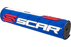 Protector Manillar SCAR Ø 22mm (7/8") con Barra - Moto Cross Quad Dirt Bike Enduro Supermoto - Azul