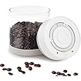 Minidiva Smart Vacuum Storage Container, Auto Detect & Pump, Date Display, Airtight Food Containers Coffee Storage Jars Glass, Innovative Vacuum Sealed Canister for Coffee Bean & Sugar, Tea, 600ml