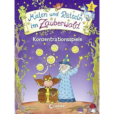 Malen und Rätseln im Zauberwald - Konzentrationsspiele: Block Malen und Rätseln im Zauberwald - Konzentrationsspiele: Block