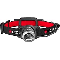 Ledlenser H8R, LED Stirnlampe, 600 Lumen, bis zu 120h Laufzeit, rotes Rücklicht, inkl. Akku, aufladbar, Box-Verpackung