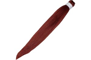 weWelle Extensiones Pelo 100% Kanekalon Ez Preestirado | Cobrizo - 350 | Pack 1 ud. 26’’ 66 cm 90 gr. | Cabello Sintético Trenzas Africanas Suave y Duradero.