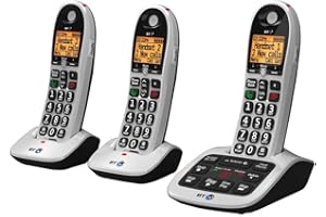 HQ TEC Bt4600 Big Button Call Blocker Trio, Plug Type UK, Colour Black, Telecommunications Equipment