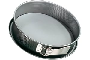 Zenker Springform energy Flachboden Ø 28 cm mit Auslaufschutz Premium-Backform, für köstliche Kuchen, verkürzt die Backzeit um 30%, Menge: 1 Stück, Anthrazit/Silber