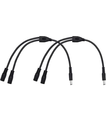 Cavo Splitter Alimentazione DC 5.5x2.5mm - 1 Maschio A 2 Femmine G 1010583 - Foto 6