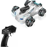 Toy 2.4GHz Full Function 1080P HD Camera with Remote Control Connectable to Phone 4x4 Acrobat Car (White)