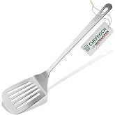 Chefkoch Slotted Turning Food Spatula, Stainless Steel with Matte Look - Dishwasher Safe Spatula