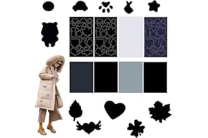 Peiyee 8 Feuilles Patch De RéParation De Doudoune,Patchs En Tissu Auto-AdhéSifs Kit,Patchs De RéParation De Tissu Lavable Pour RéParer Les Tentes,Les ImperméAbles, Les Doudounes, Veste D'Hiver