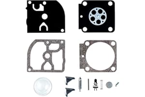 ZAMDOE RB-100 Vergaser Umbausatz HS45 Reparatursatz für STIHL HS45 FS55 FS38 BG45 BG55 MM55 & Mini Pinne 4137 EMU Trimmer für ZAMA C1Q Vergaser C1Q-S69A S70 S71 S73 S79 S93 S95 S97 mit Primerbirne