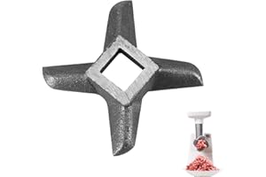 HAOFY Couteau pour Hachoir à Viande Professionnel en Acier Inoxydable, Remplacement de Lames de Hachoir de Broyeur de Viande en Forme de Croix, Cuisine Accessoires de Rechange (#8)